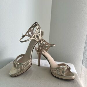 Giorgio Armani Metallic Gold Heels